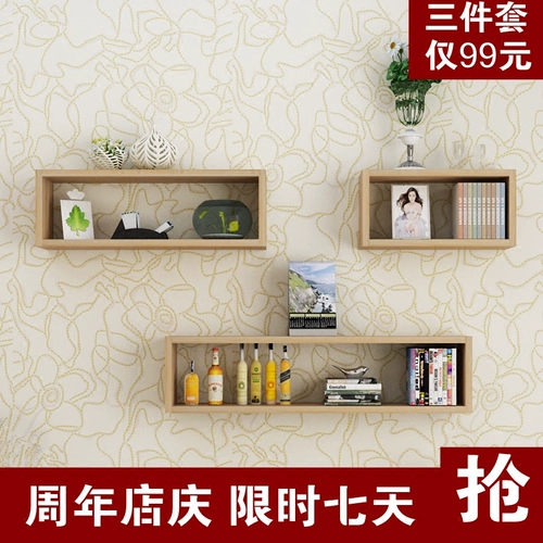 Настенный шкаф подвесной шкаф для клетчатых полков Декоративные полки