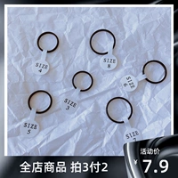 Брендовое черное кольцо из нержавеющей стали, популярно в интернете, простой и элегантный дизайн
