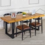 Sắt nghệ thuật sáng tạo bàn ghế kết hợp máy tính bàn Mỹ công nghiệp gió retro đồ nội thất văn phòng - Đồ gỗ ngoài trời bàn ăn ngoài trời