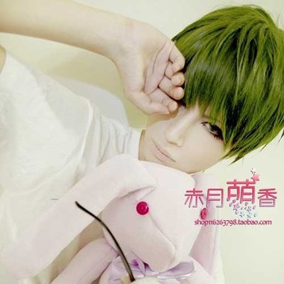 taobao agent Mengxiang Kuroko's basketball Green Nakaro olive green face high -temperature silk cosplay wig free shipping