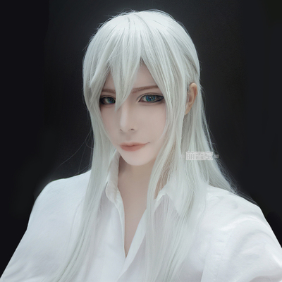 taobao agent King Glory Phoenix Li White COS wig, Phoenix Yufei Skin Silver White Strike Mobilization Fake Hair