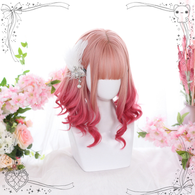 taobao agent Japanese rice wine, curly wig, Lolita style