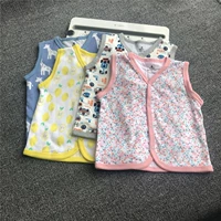 Hai mảnh trừ 5 nhân dân tệ bé đôi áo vest cotton mỏng vest vest bé không tay - Áo ghi lê shop ao khoac tre em dep