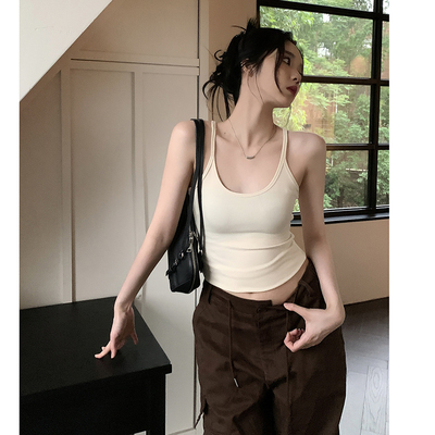 taobao agent Summer tank top, short mini-skirt, plus size, beautiful back