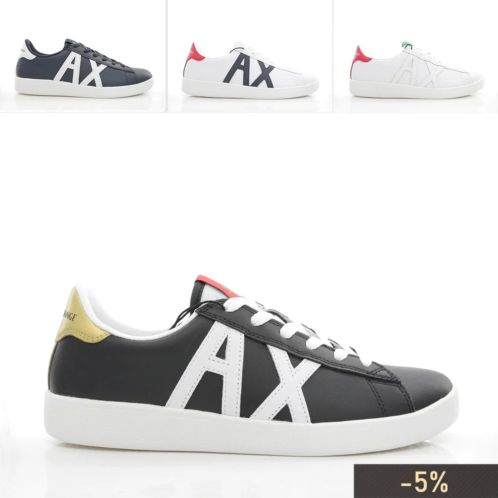 Armani Exchange AX Aani мужские цветные кожаные низкие кеды повседневные кроссовки xux016 xcc71