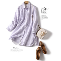 (Трансграничная торговля), хлопковая рубашка, платье, европейский стиль, простой крой