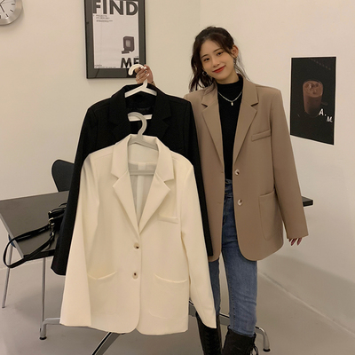 taobao agent Autumn classic suit jacket, black colored advanced top, plus size, 2023 collection, high-quality style