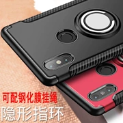 Gạo đỏ Note7 vỏ điện thoại di động pro xe từ tính S2 tích hợp khóa 5 đi kèm với khung vô hình y bao gồm tất cả chống rơi - Phụ kiện điện thoại di động