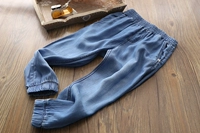 Quần denim trẻ em mùa hè 2019 quần áo trẻ em mới bé trai và bé gái cotton lụa quần mỏng phần chống nắng quần - Quần jean quần sooc bò bé gái