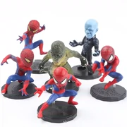Phiên bản Q của Marvel Hero Spider-Man 2 đồ chơi anh hùng trở lại mô hình búp bê trang trí phụ kiện xe hơi - Khác