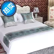 s giường trang trí bàn cờ thực tế giường ngủ khách sạn khách sạn giường cờ z đuôi pad giường bao - Trải giường