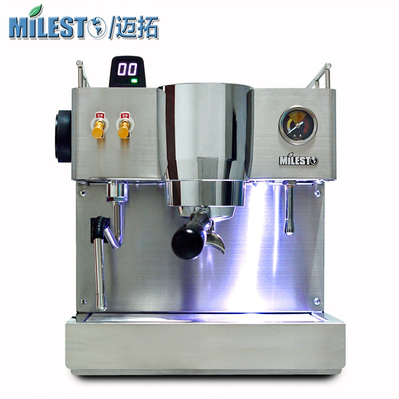 MILESTO  Maxtor EM-19-M3 Máy pha cà phê bán tự động của Ý Máy pha cà phê M2 vắt sữa hơi độc lập gia đình - Máy pha cà phê