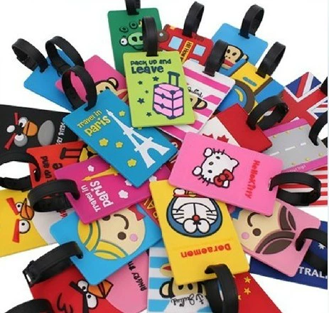 Мультяшная багажная бирка из ПВХ, чемодан, сумка, самолет, Южная Корея, оптовые продажи