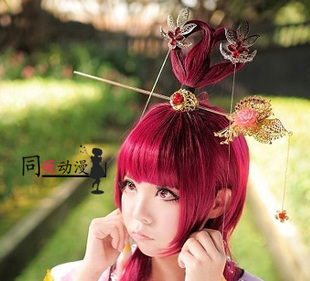 taobao agent Chinese hairpin, silver hair accessory, cosplay