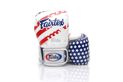 包邮!正品泰国Fairtex 美国国旗 真皮 泰拳 散打