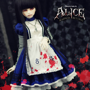taobao agent AMORS suit SD doll clothing BJD dress COS34 -point dress Alice back crazy back to spot