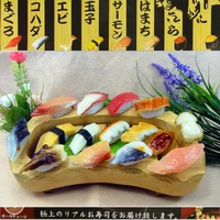 Nhà mô phỏng mô hình sushi mô phỏng thực phẩm cá hồi tôm sashimi mẫu giáo vai trò khu vực góc đồ chơi đồ chơi trang điểm