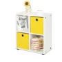 Tủ lưu trữ Creole Funature tủ lạnh đơn giản hiện đại FNAL-12063-FXTB mẫu tủ áo đẹp