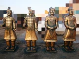 Terracotta Warriors Samurai Copper Hotel Compane Design Company Company Comphile Decorement 176 см.