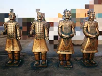 Terracotta Warriors Samurai Copper Hotel Compane Design Company Company Comphile Decorement 176 см.