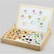 Khối xây dựng từ tính đa năng hộp học tập Domino 123ABC học chữ và số học đồ chơi trẻ em - Khối xây dựng