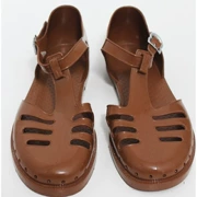 Vintage mùa hè dép nhựa nam thủy triều Baotou retro hoài cổ cha quân đội mát mẻ giày nam
