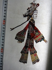 Театр теней 驴皮影美女5刻工精美