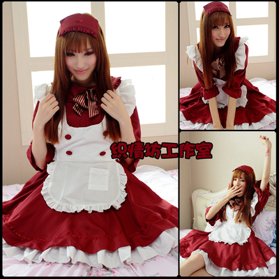 taobao agent Maroon Japanese small princess costume, clothing, Lolita style, cosplay, plus size