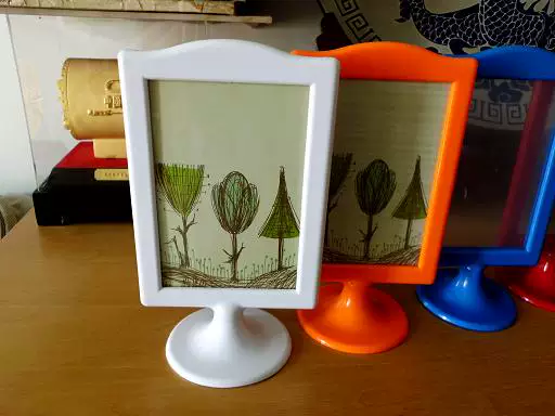 Double-sided plastic photo frame, 6 inches, 10x