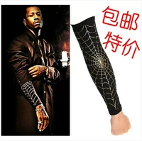 Iverson Spider Web Armor Strokes Thiết bị bóng rổ dài Cá tính Chống va chạm Mặt trời Thể thao Cá tính Thiết bị Bảo vệ Khuỷu tay - Dụng cụ thể thao găng tay chống nắng hàn quốc