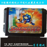 Телевизионная игра Sega MD16 Shijia Game Card Black Card -; Rocket Knight II