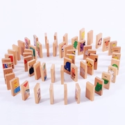 Elm 28 mảnh ghép với đồ chơi trẻ em domino Câu đố giáo dục sớm xây dựng khối câu đố đồ chơi solitaire