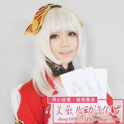 taobao agent Avril in July Xinfan Taleful Legend X Laizheng Silver White COS Wig