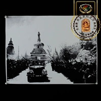 Тибетские красные тибетские люди приветствуют освобожденного воина, чтобы войти в город черно -белый фото персонализированный домашний украшение, висящие картины без кадров