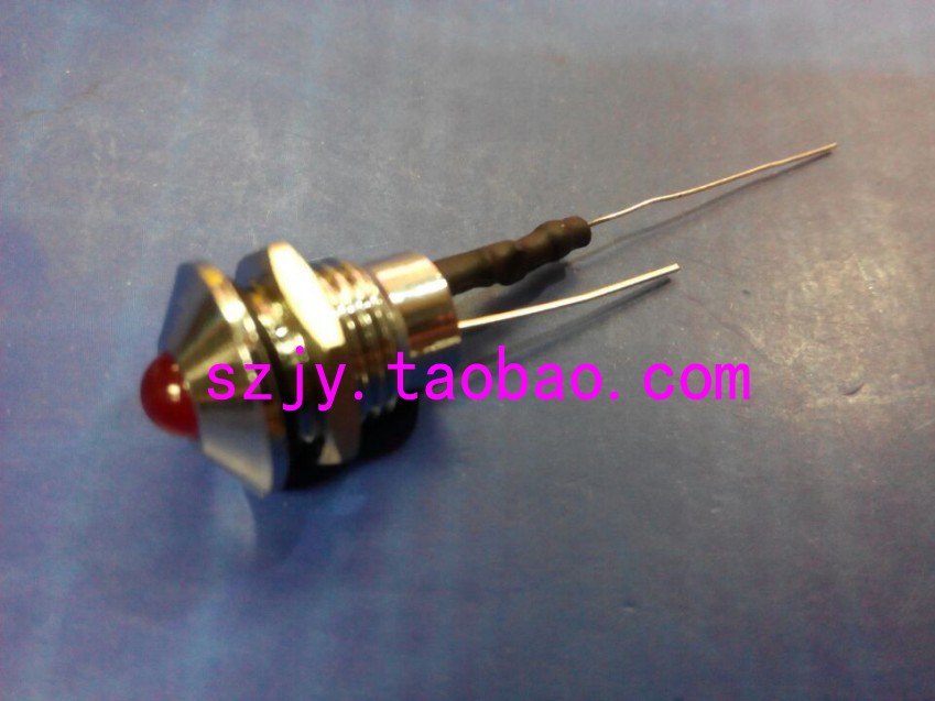 ADP10-2S ADP10-2S 2V 12VDC 24VDC phi 1 0 m m metal waterproof IP65 LED indicator lamp