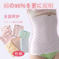 Bụng cuộn ladies tạp dề Nhật Bản chăm sóc navel thắt lưng để giữ ấm bông đôi dày bụng khối lượng dành cho người lớn quần ngủ nữ