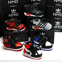 Thương hiệu đường phố mới AJ1 màu đen và đỏ sét NMD sneakers sạc mặt dây chuyền kho báu MAG Jordan điện thoại di động phổ điện sạc dự phòng tốt cho iphone