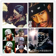 Mặt nạ thanh niên hai mảnh GD Nhật Bản exo đường phố nhảy hip-hop hip-hop với khăn trùm đầu vuông - Kerchief / Earflap