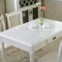 Siêu mỏng PVC trong suốt mềm thủy tinh bàn cà phê khăn trải bàn khăn trải bàn bằng vải tấm không thấm nước tấm nhựa tấm phim khăn trải bàn ăn cao cấp