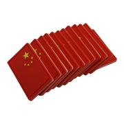 Mất đỏ lá cờ Trung Quốc armband pvc cao su mềm Velcro tùy chỉnh thêu dệt dán chương tinh thần chương hàng loạt nhỏ