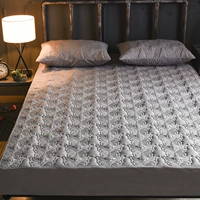 Xuất khẩu giường, mảnh duy nhất bông dày chần Simmons bảo vệ bìa cotton mỏng màu nâu pad latex nệm bìa giường bìa Mẫu ga phủ giường
