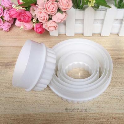 taobao agent Mo Shu's home wavy square square double -sided plastic multi -size pressure mold cutting mold ultra -light clay base