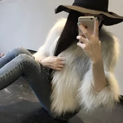 Phần Lan nhập khẩu lông cáo lông cỏ ngắn làm bằng tay mặc ngôi sao khí chất của phụ nữ chống nóng mùa - Faux Fur