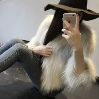 Phần Lan nhập khẩu lông cáo lông cỏ ngắn làm bằng tay mặc ngôi sao khí chất của phụ nữ chống nóng mùa - Faux Fur áo khoác lông zara