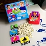 Trẻ em từ tiếng Anh thẻ giáo dục sớm Tiếng Anh khai sáng thẻ thư trò chơi scrabble Trò chơi đánh vần tự nhiên giáo dục sớm - Đồ chơi giáo dục sớm / robot đồ chơi cho bé trai