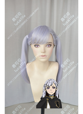 taobao agent Black purple ponytail, wig, cosplay