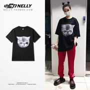 2018 xu hướng mới Nhật Bản ngắn tay t- shirt nam triều thương hiệu lỏng Hàn Quốc phiên bản của thủy triều thương hiệu sinh viên những người yêu thích áo sơ mi