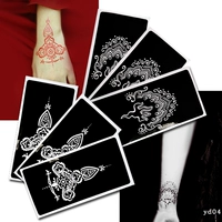 Tattoo phun body painting dán mẫu mô hình lớn không thấm nước lâu dài nam giới và phụ nữ sáng tạo rỗng vẽ tay dán mẫu hình xăm dán 3d lâu phai