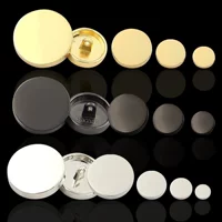 D005 Кнопка для слоя/плоскость металлическая пуговица/пряжка модная рубашка для рубашки Специализированный светло -золотой цвет 23 мм