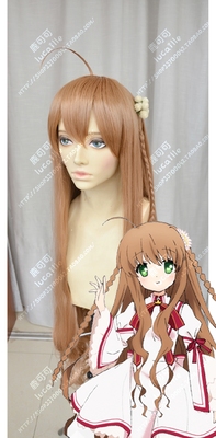 taobao agent REWRITE Kobe Birds Gentle Water Roll+Dabbloid+Little Brain Anime COSPLAY wig